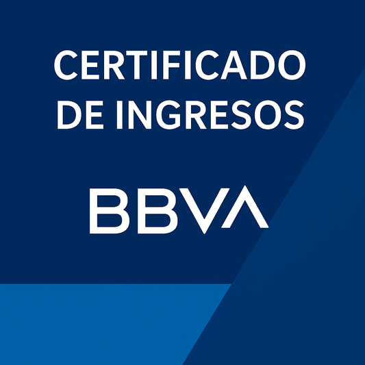 Certificado de Ingresos BBVA