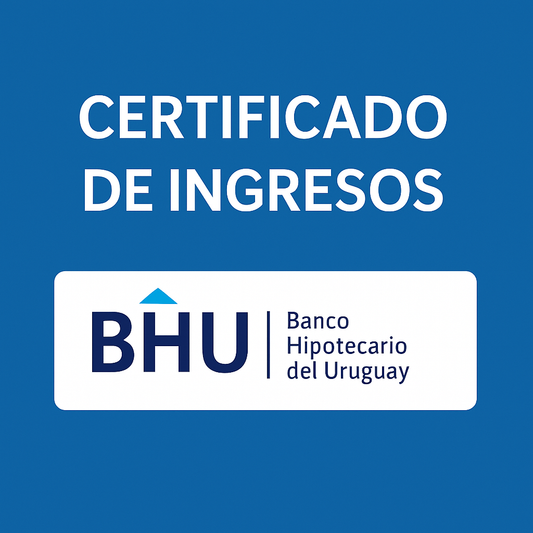 Certificado de Ingresos BHU