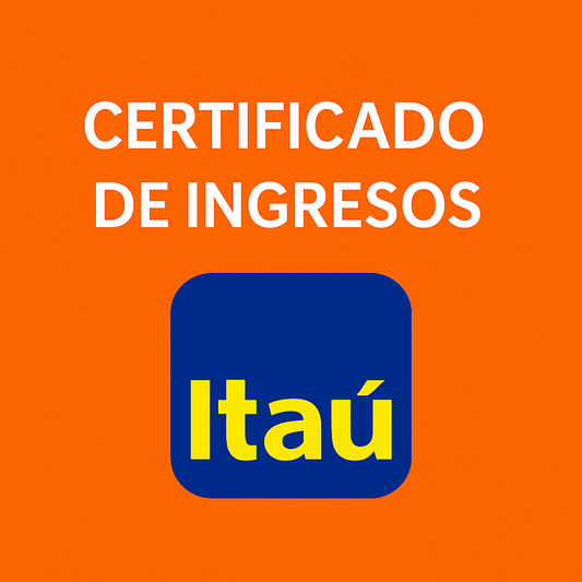 Certificado de Ingresos ITAU