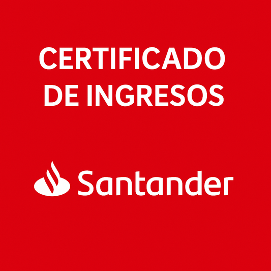 Certificado de Ingresos SANTANDER