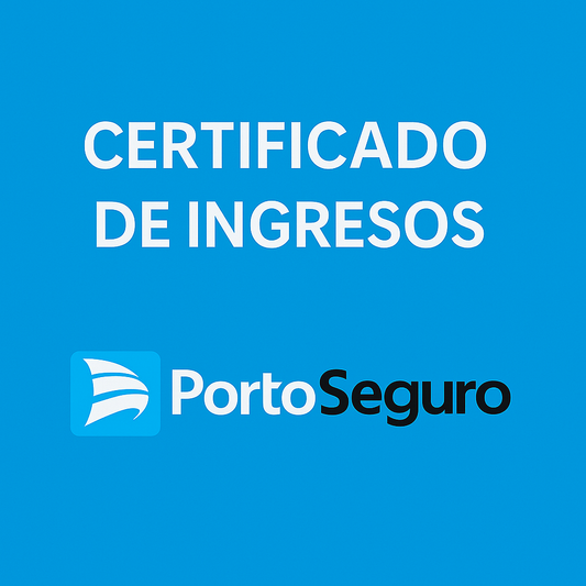 Certificado de Ingresos PORTO