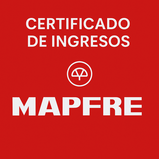 Certificado de Ingresos MAPFRE